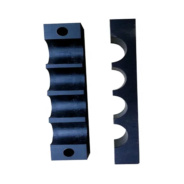 Wear Resistant custom parts hdpe/uhmwpe pipe support block sliding pipe clamp nylon sliding block