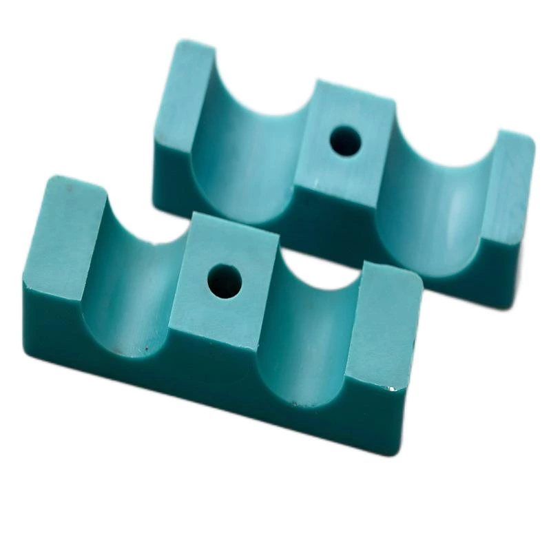 Wear Resistant custom parts hdpe/uhmwpe pipe support block sliding pipe clamp nylon sliding block