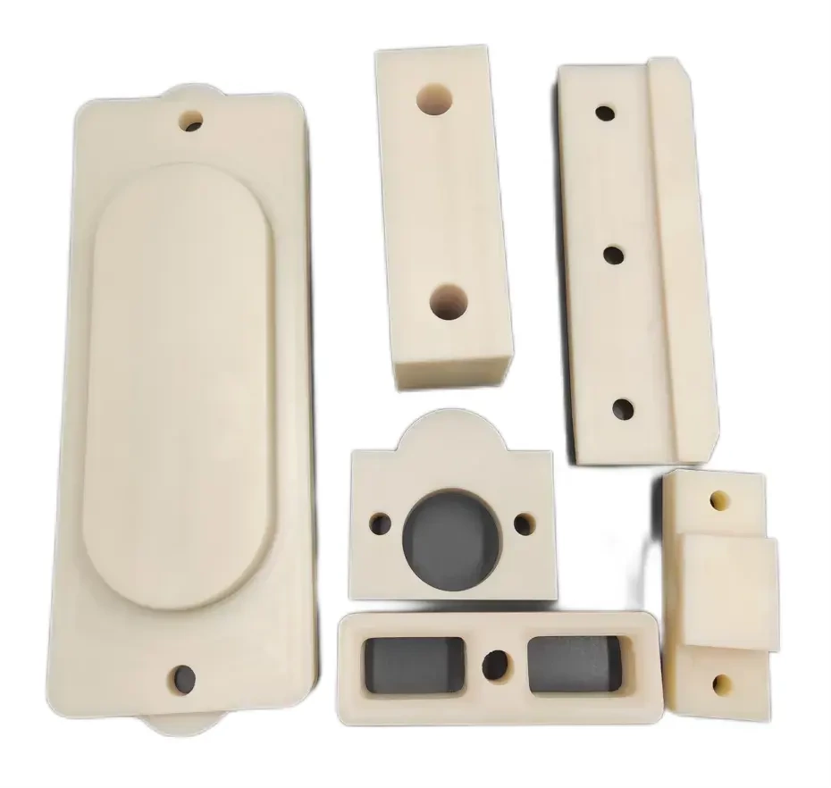 customized CNC Nylon sliding block cushion block PA6 PA66 plastic pad part for machinery