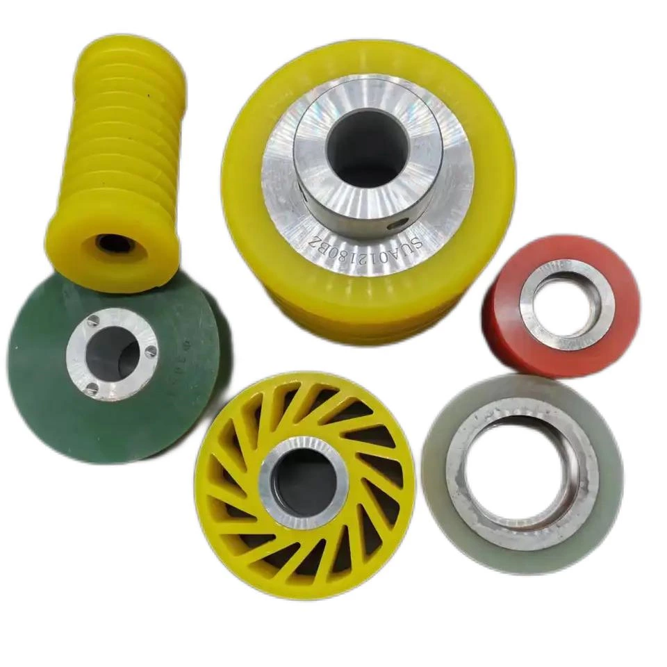 Customized Electric Forklift Suitable Polyurethane pu roller Coated wheel