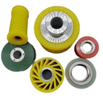 Customized Electric Forklift Suitable Polyurethane pu roller Coated wheel