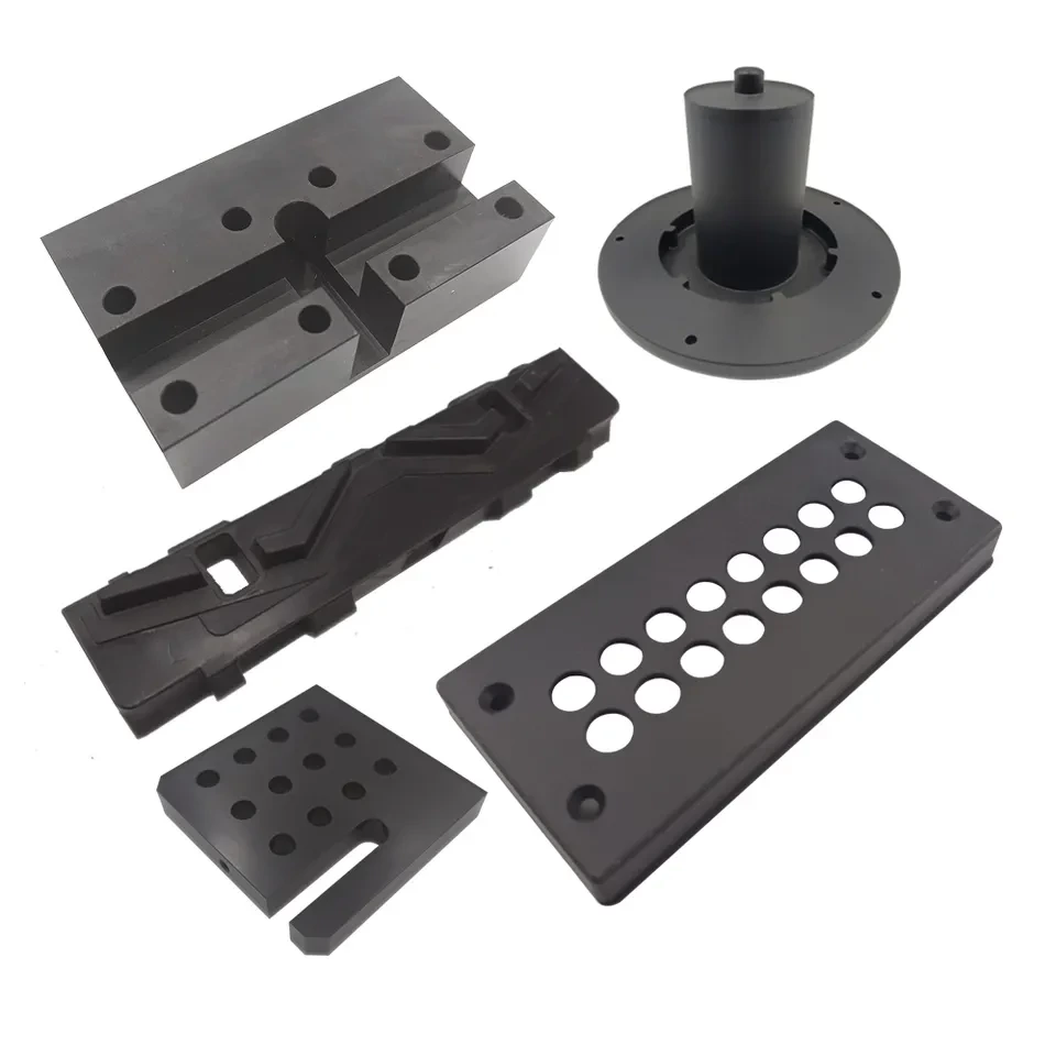 Professional Custom CNC Machining acetal Plastic Delrin Black POM Turning Parts