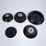 Rubber suction cup with screw/thread